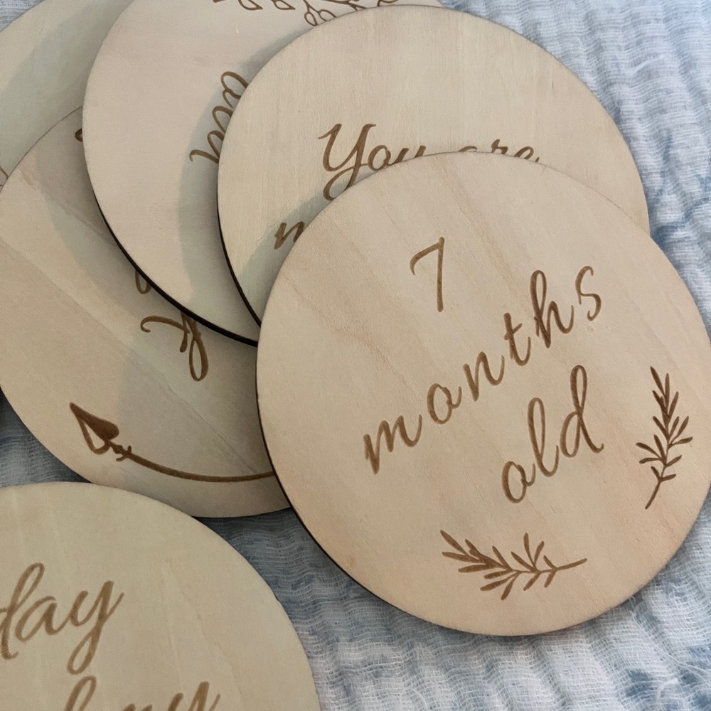 Wooden Milestone Discs